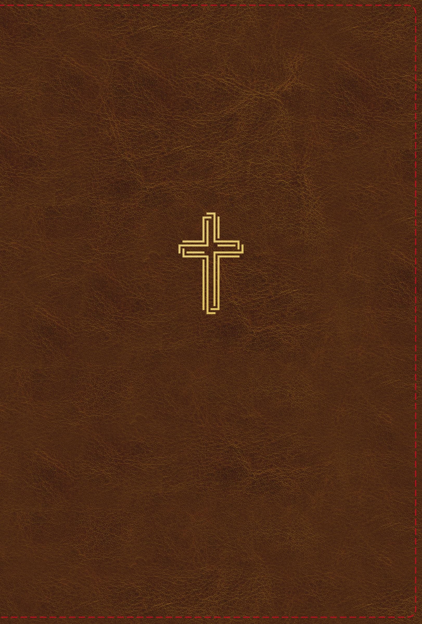 NASB Thinline Bible Large Print Brown 1995 Text (Red Letter Edition)