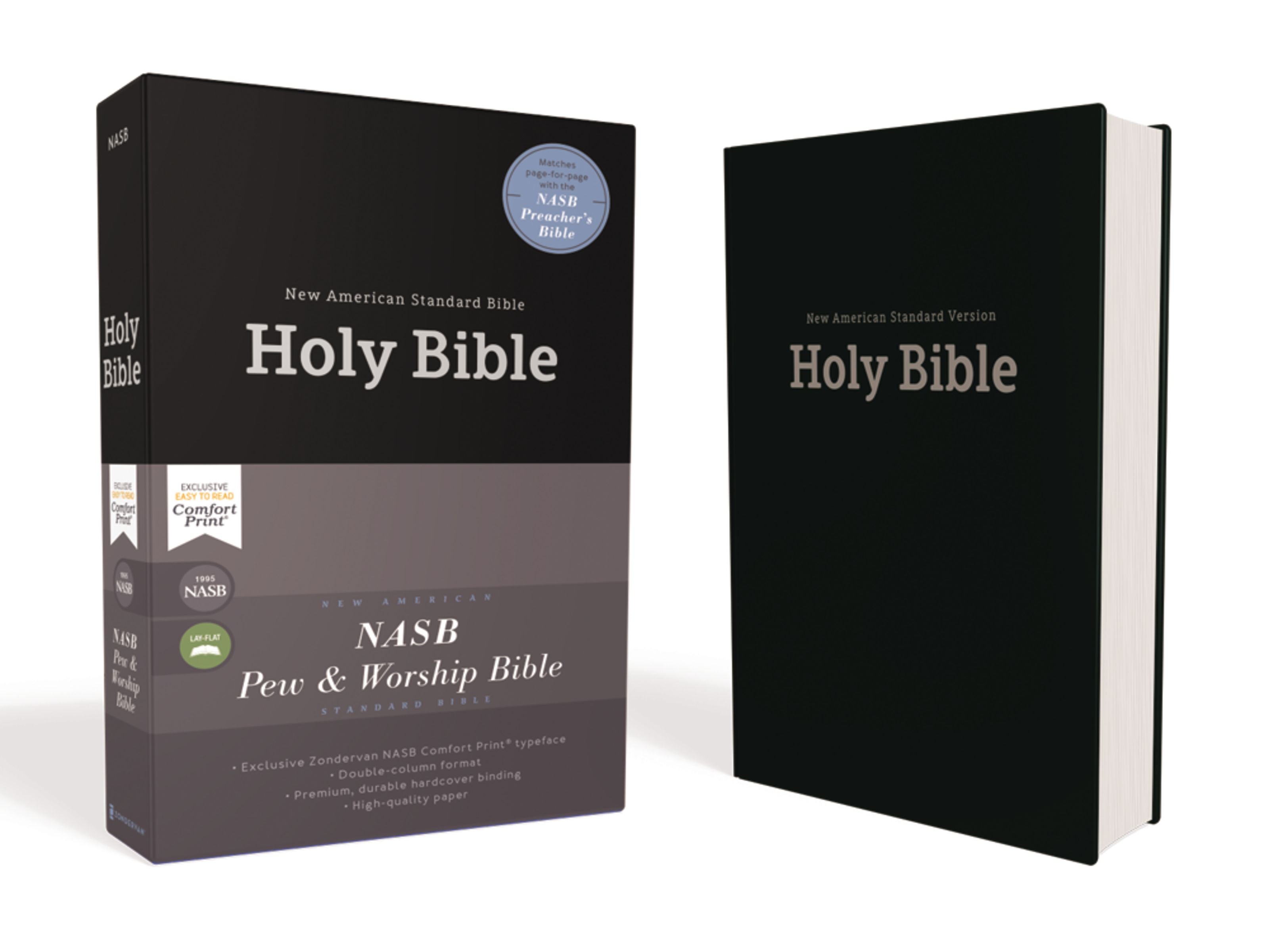 NASB Pew and Worship Bible Black 1995 Text