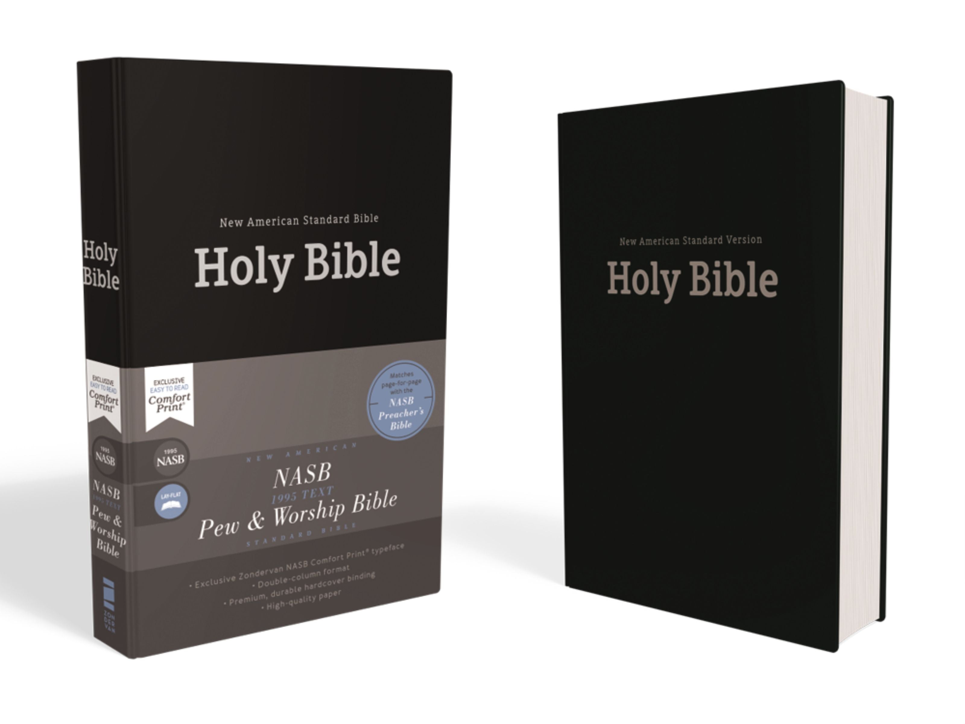 NASB Pew and Worship Bible Black 1995 Text