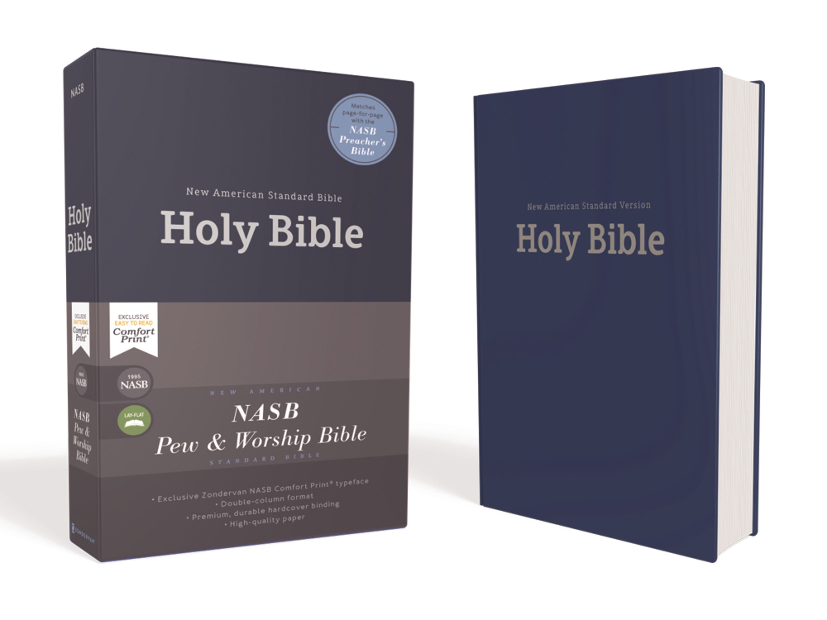 NASB Pew and Worship Bible Blue 1995 Text