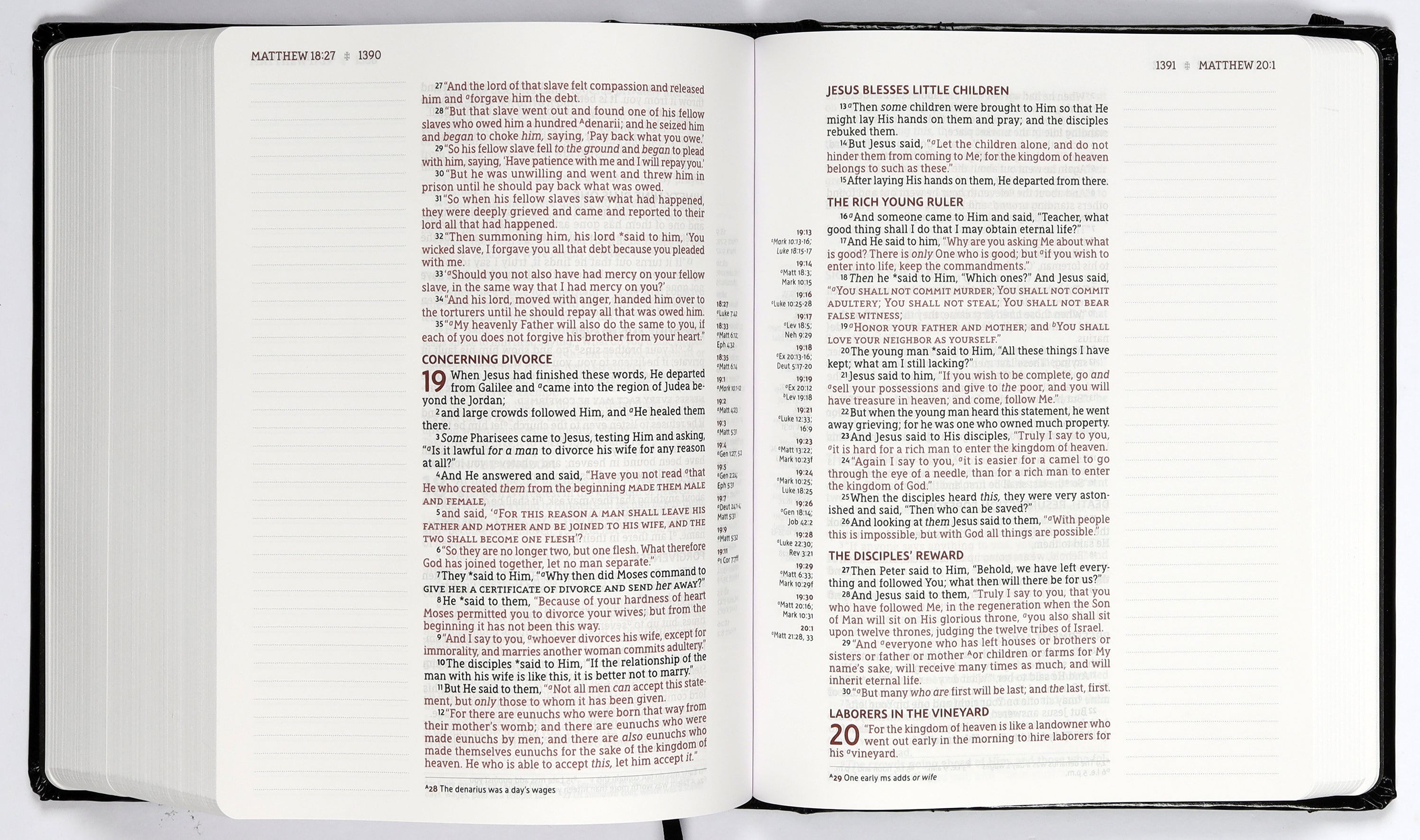 NASB Journal the Word Reference Bible Black Elastic Closure 1995 Text (Red Letter Edition)