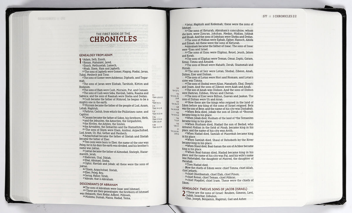 1995 Text NASB Journal the Word Reference Bible Black Elastic Closure 1995 Text ...