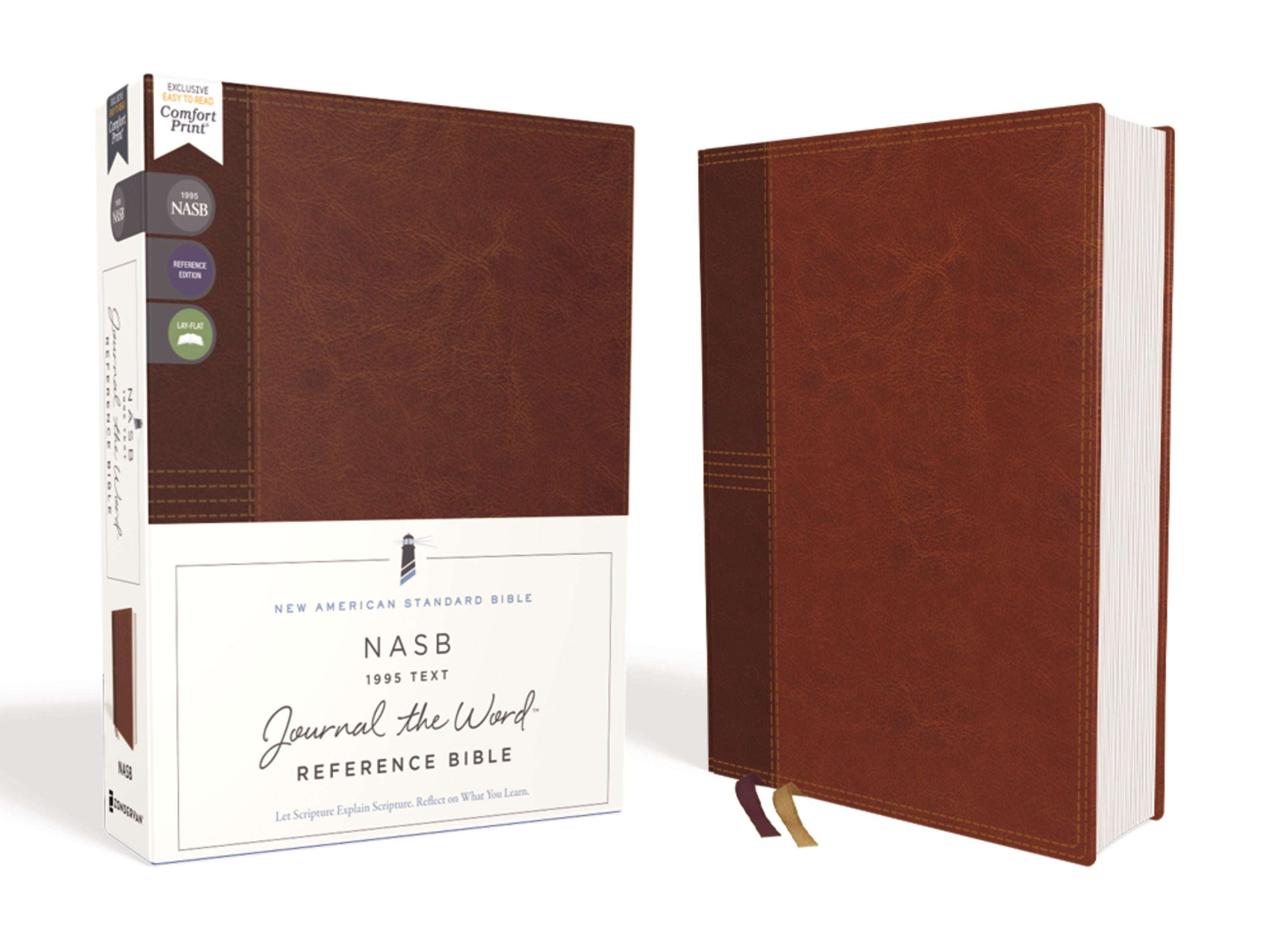 NASB Journal the Word Reference Bible Brown 1995 Text (Red Letter Edition)