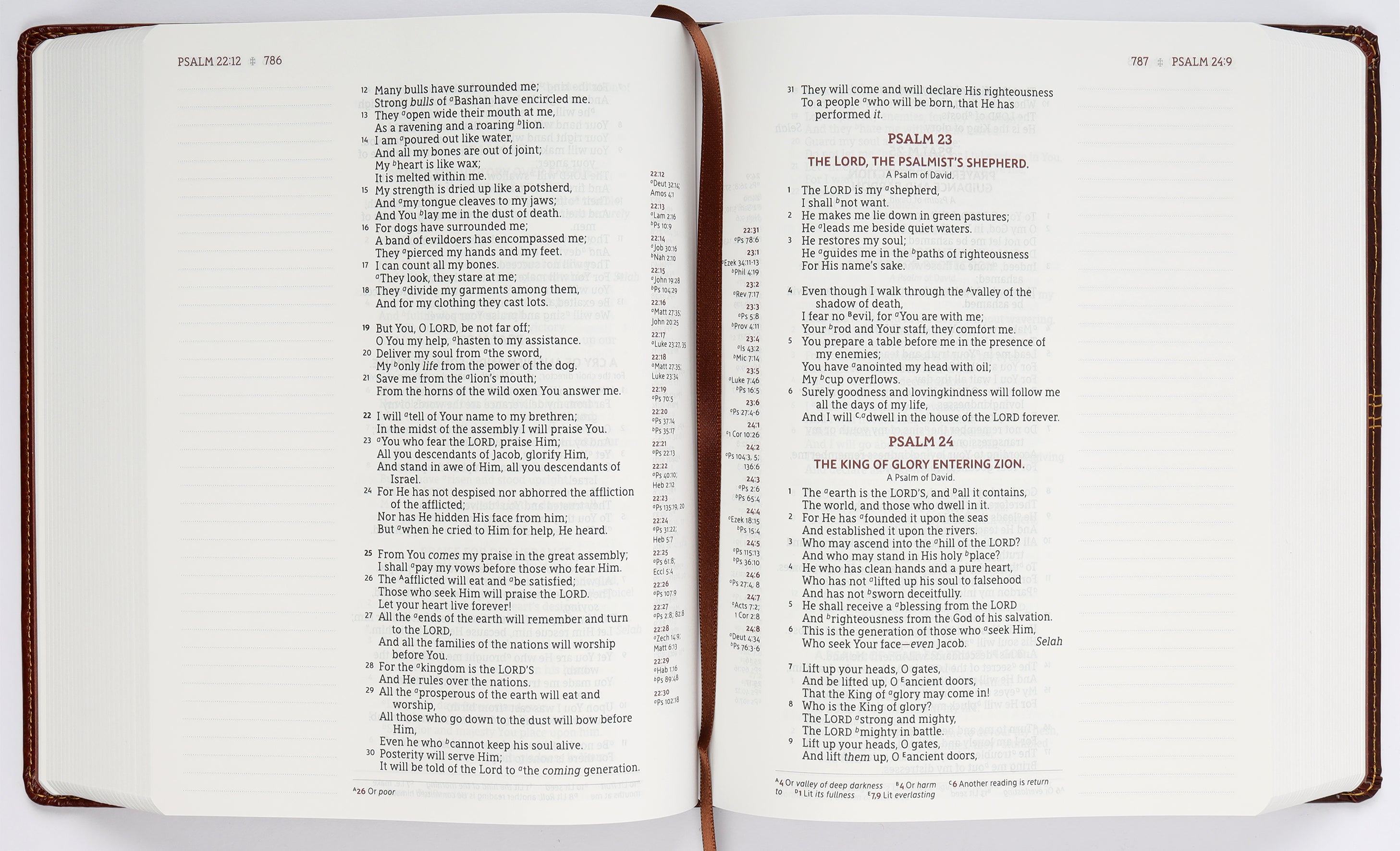 NASB Journal the Word Reference Bible Brown 1995 Text (Red Letter Edition)