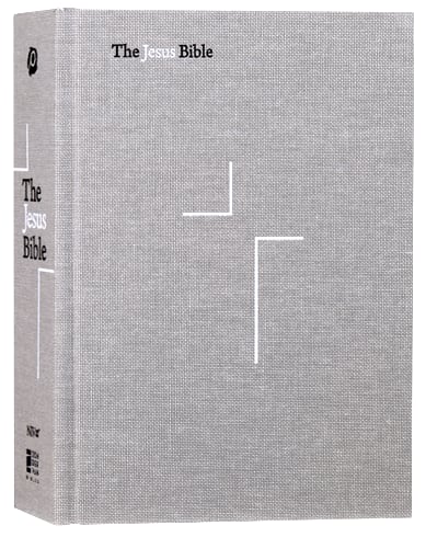 NIV the Jesus Bible Gray Linen Comfort Print Edition (Black Letter Edition)