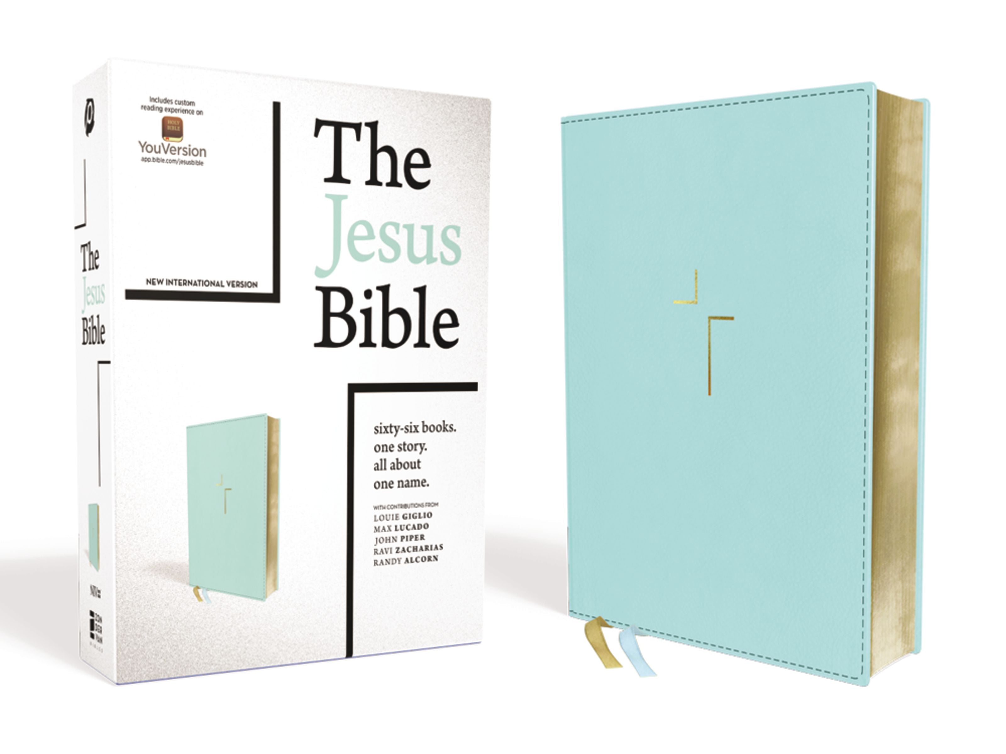 NIV the Jesus Bible Robin's Egg Blue Comfort Print Edition (Black Letter)