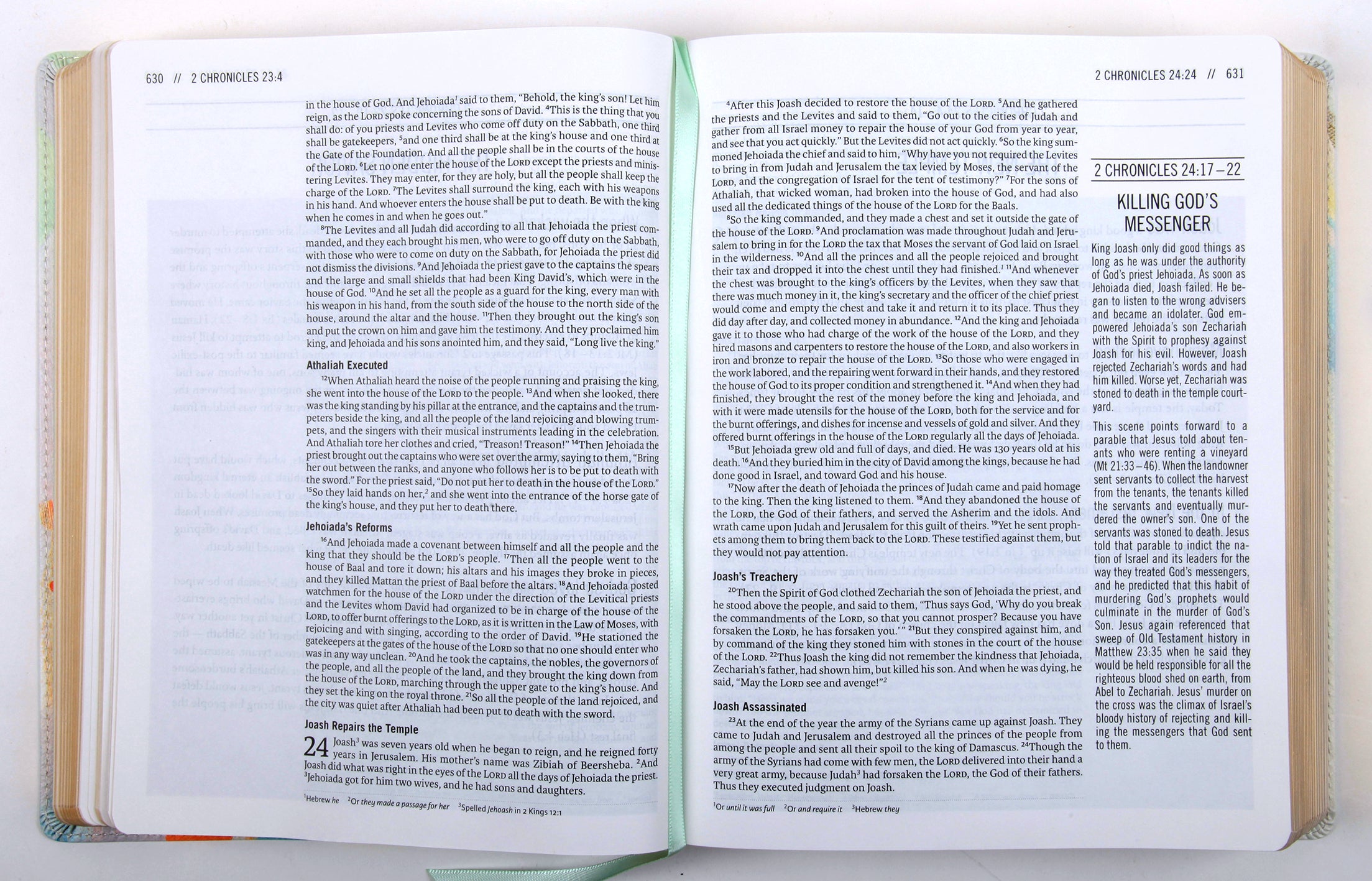 ESV the Jesus Bible Multi-Color Teal