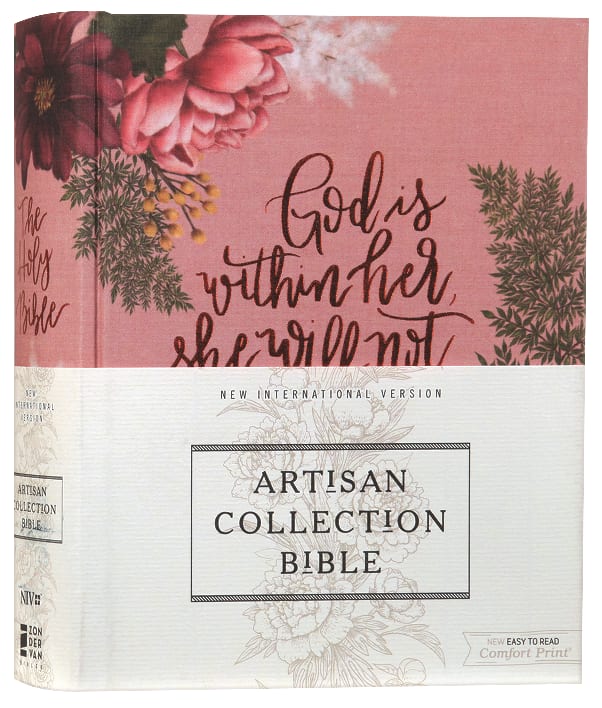 NIV Artisan Collection Bible Pink Floral (Red Letter Edition)