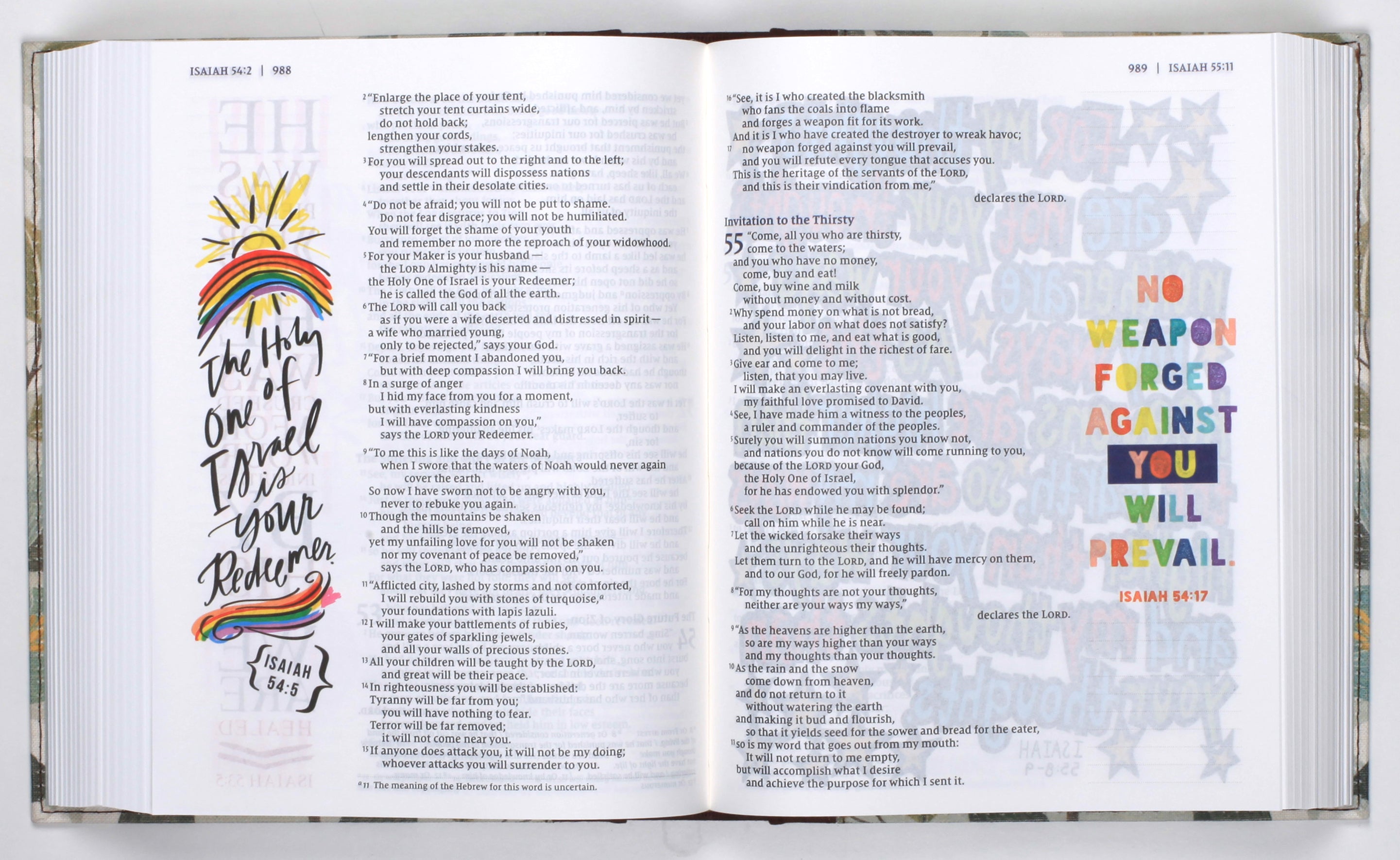NIV Beautiful Word Bible With Peel/Stick Bible Tabs Multi-Color Floral (Red Letter Edition)