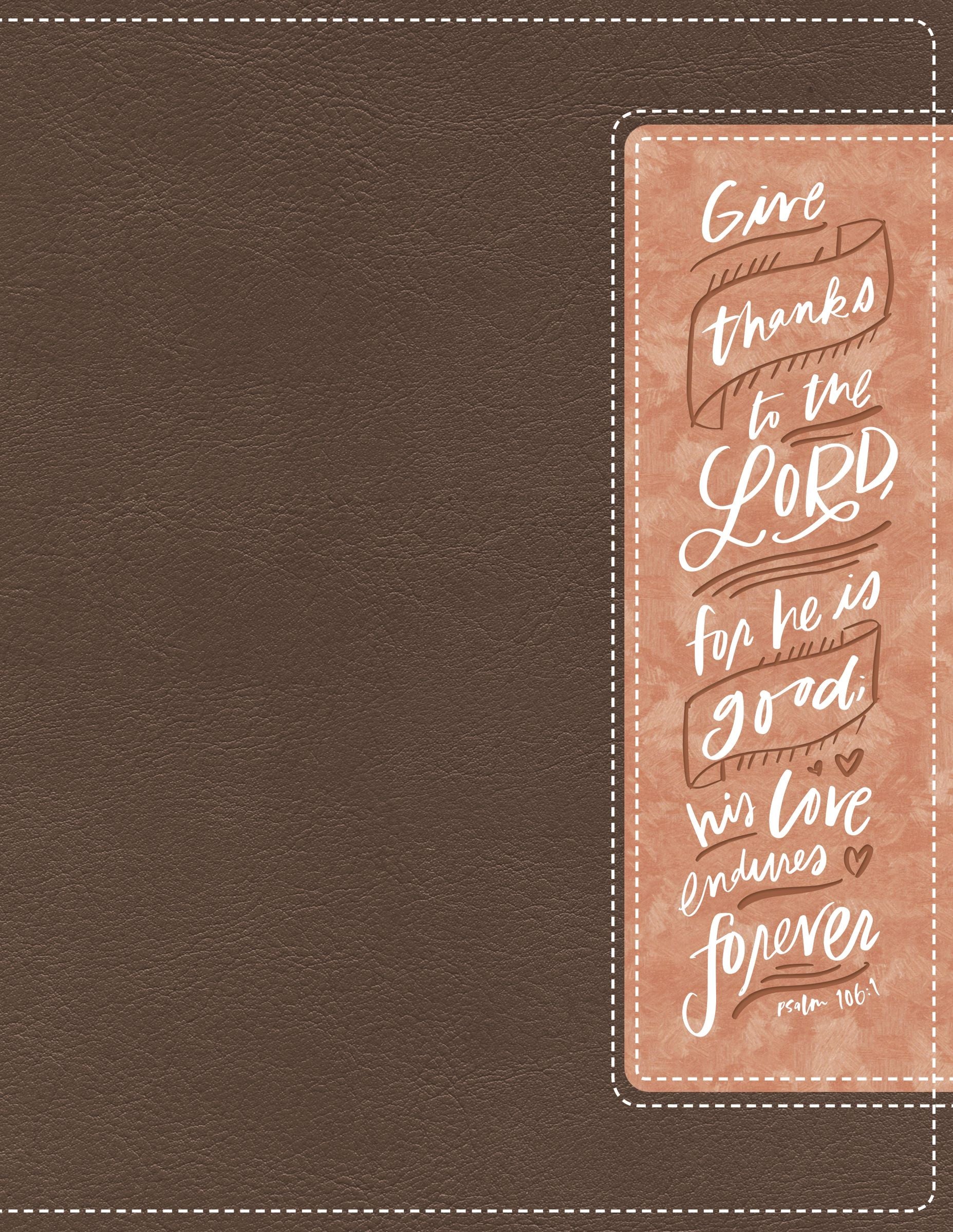 NIV Beautiful Word Bible With Peel/Stick Bible Tabs Brown/Pink (Red Letter Edition)