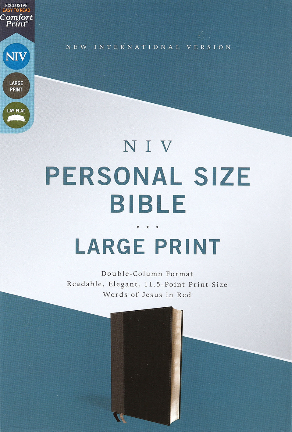 NIV Personal Size Bible Large Print Black (Red Letter Edition)