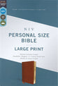NIV Personal Size Bible Large Print Brown (Red Letter Edition)