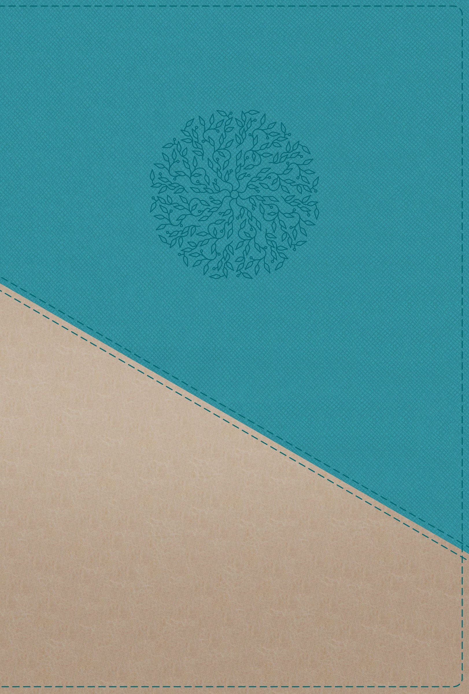 NIV Personal Size Bible Large Print Teal/Gold (Red Letter Edition)