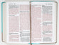 NIV Personal Size Bible Large Print Teal/Gold (Red Letter Edition)