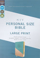 NIV Personal Size Bible Large Print Teal/Gold (Red Letter Edition)