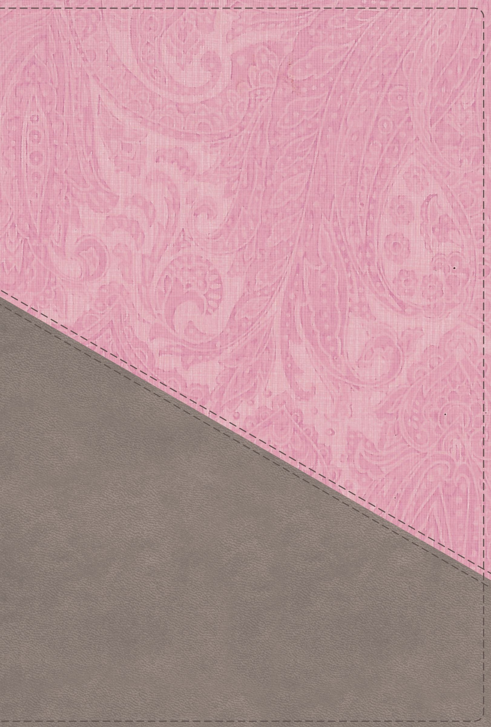 NIV Personal Size Bible Large Print Pink/Gray (Red Letter Edition)
