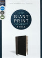 NIV Giant Print Compact Bible Black (Red Letter Edition)