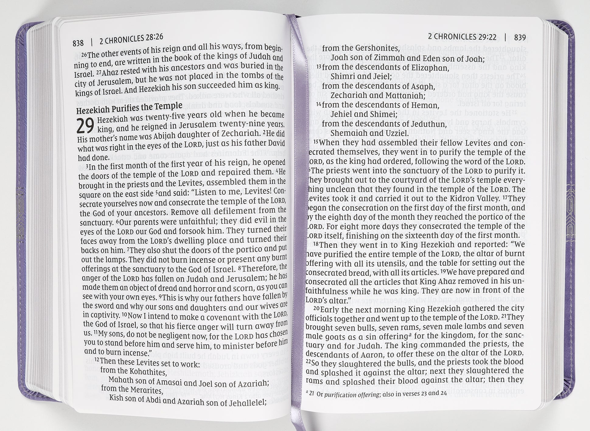 NIV Giant Print Compact Bible Purple (Red Letter Edition)