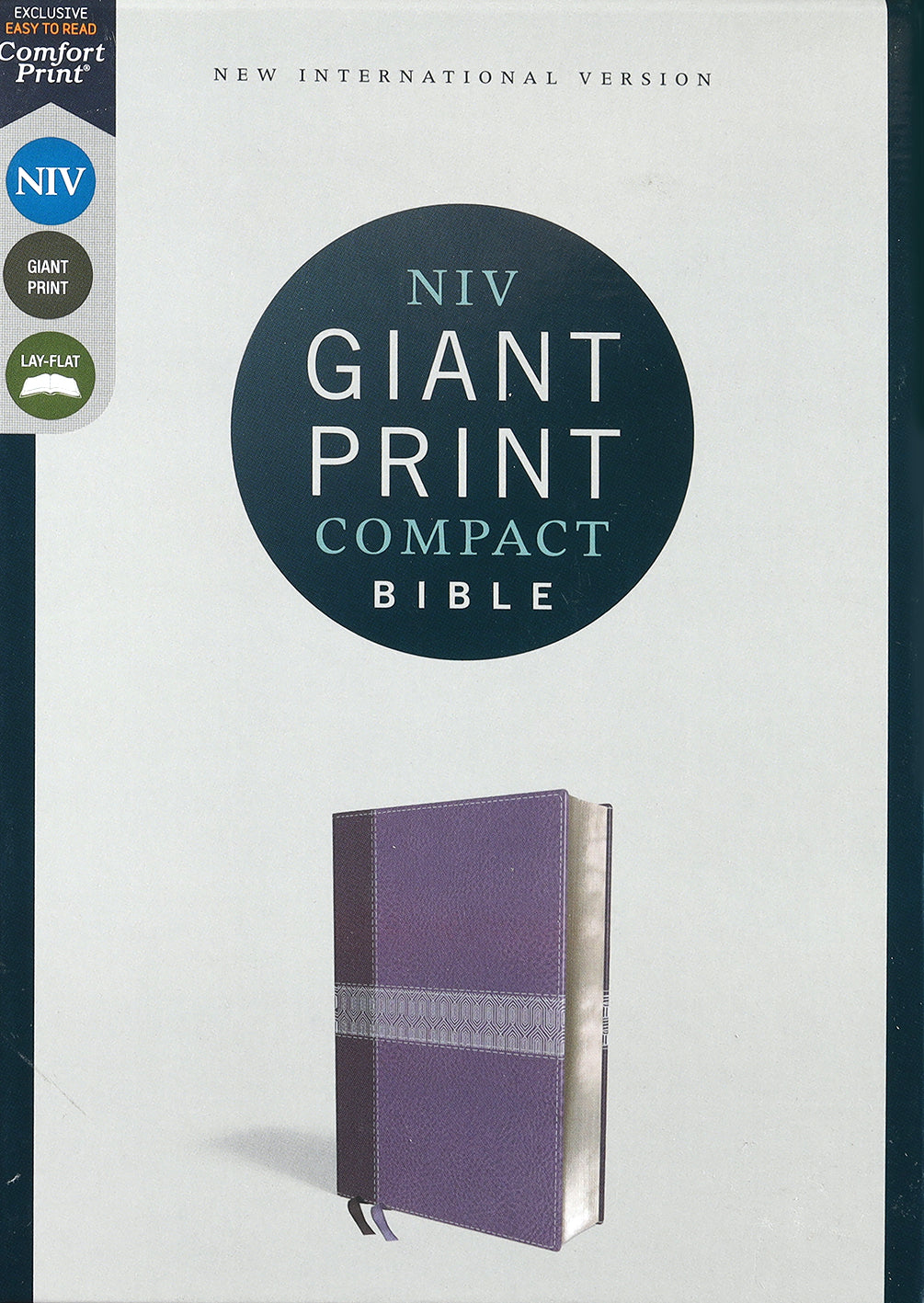 NIV Giant Print Compact Bible Purple (Red Letter Edition)