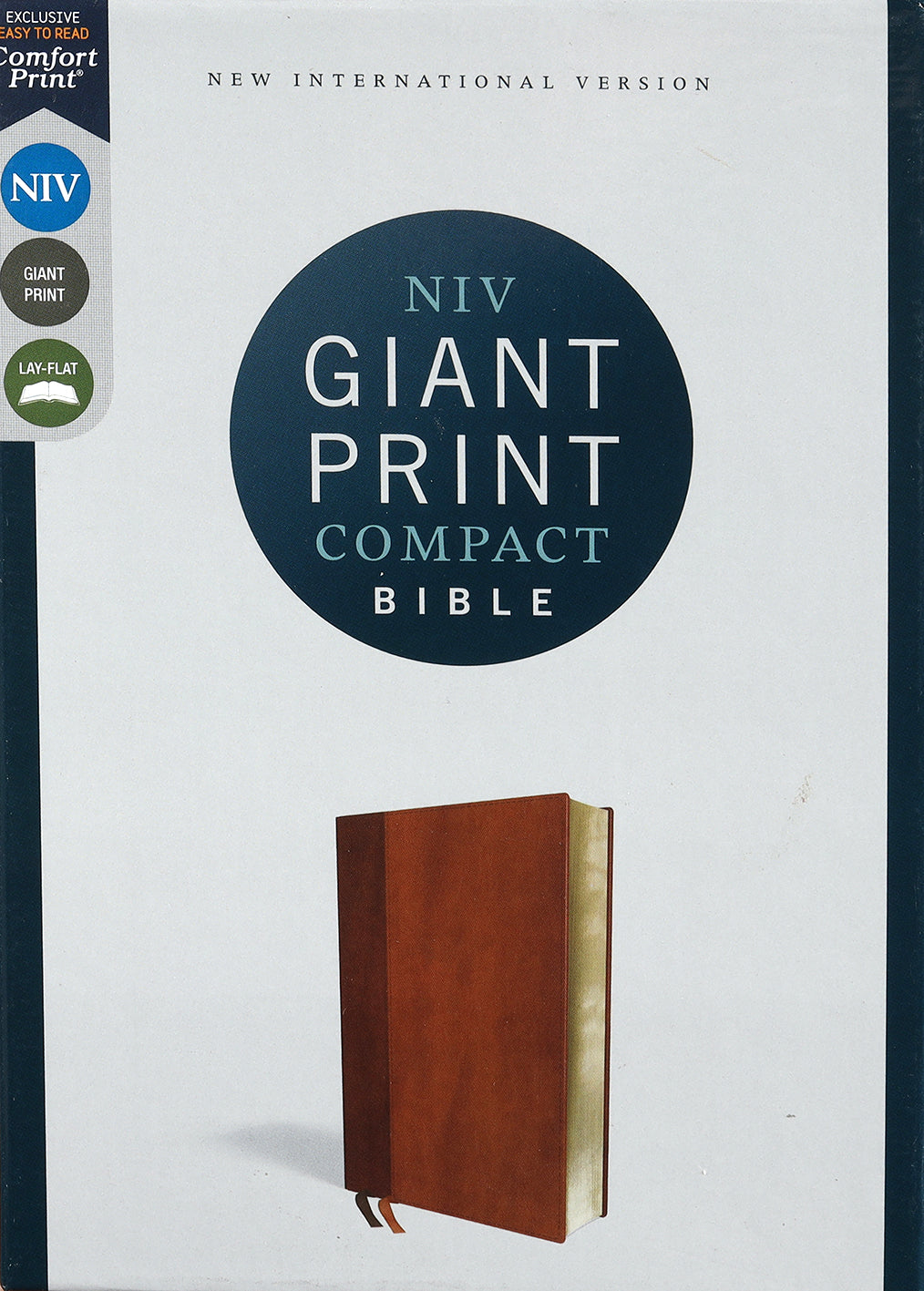 NIV Giant Print Compact Bible Brown (Red Letter Edition)