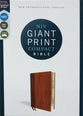 NIV Giant Print Compact Bible Brown (Red Letter Edition)