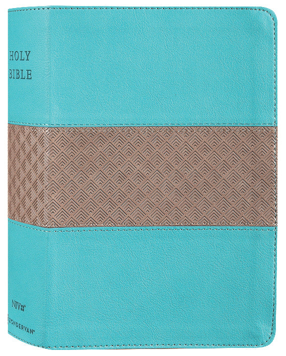 NIV Giant Print Compact Bible Teal (Red Letter Edition)