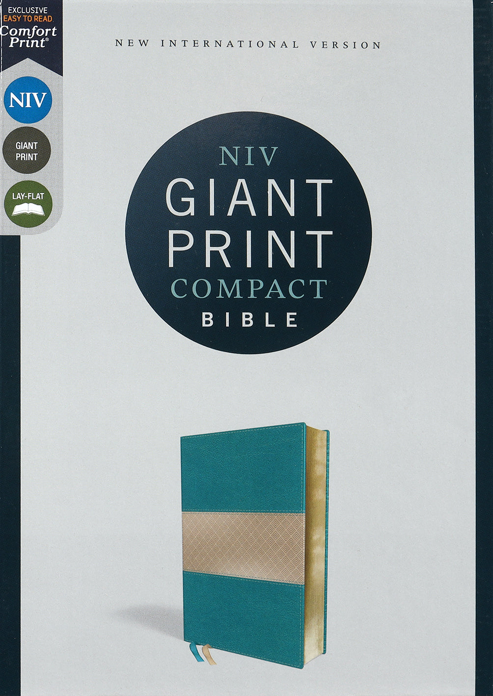 NIV Giant Print Compact Bible Teal (Red Letter Edition)