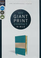 NIV Giant Print Compact Bible Teal (Red Letter Edition)