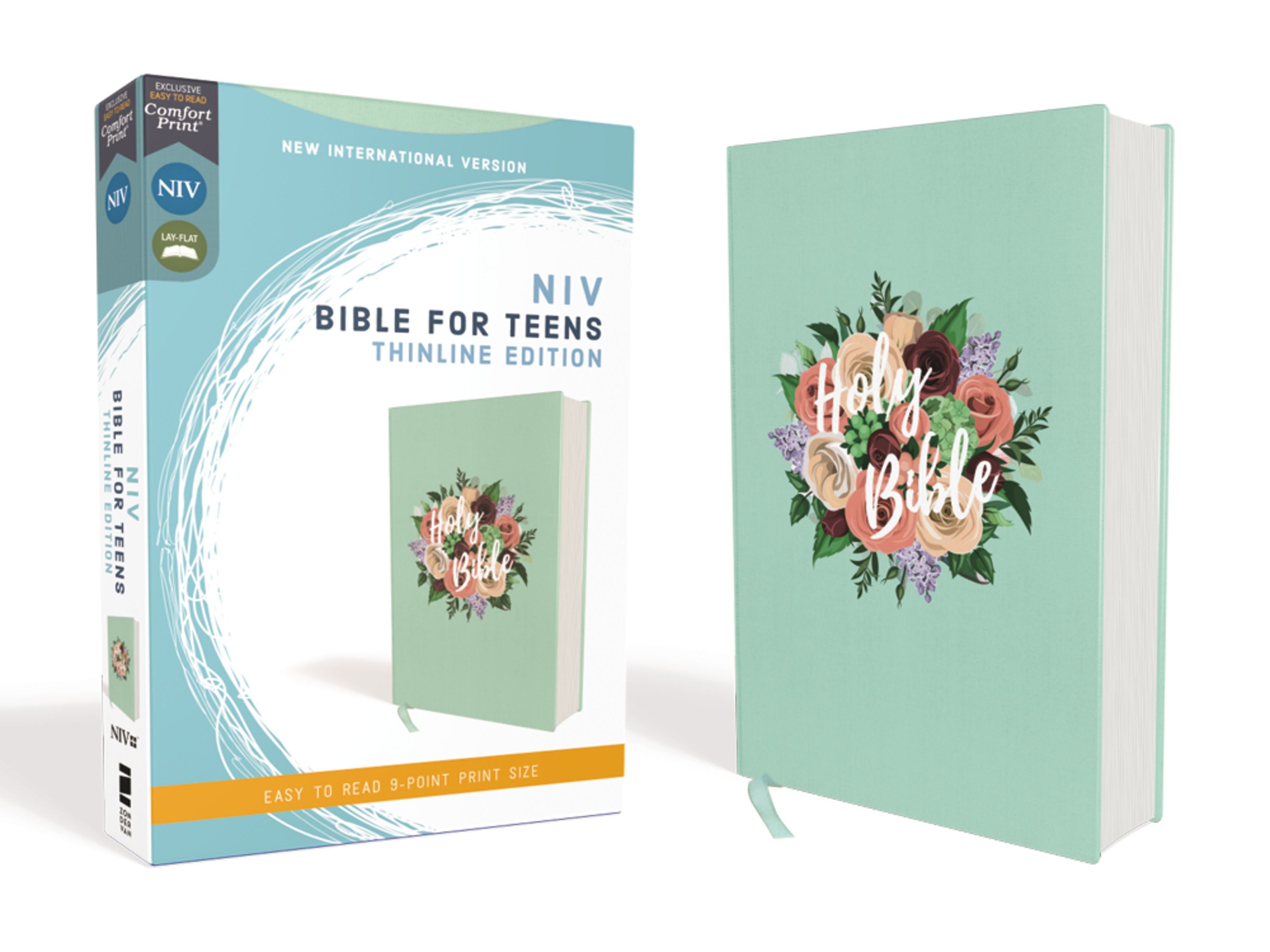 NIV Bible For Teens Thinline Edition Floral (Red Letter Edition)