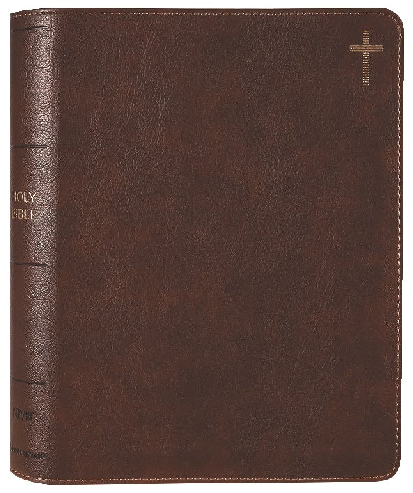 NIV Journal the Word Bible Brown Double Column (Red Letter Edition)