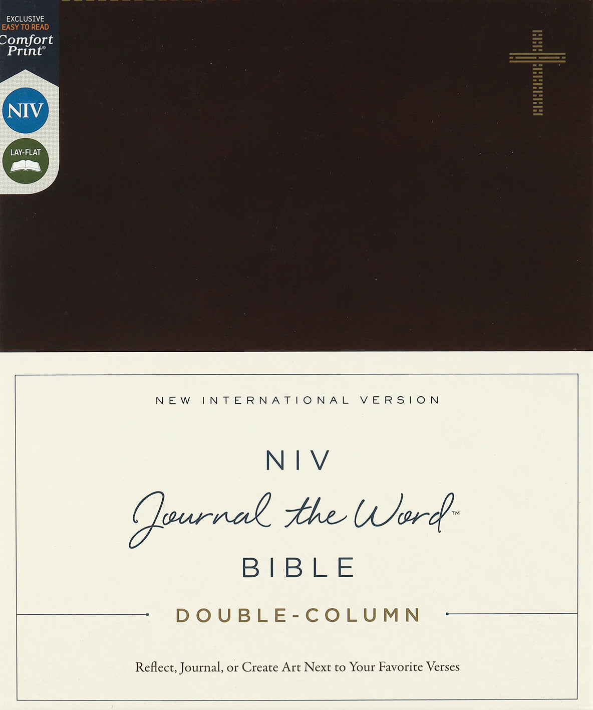 NIV Journal the Word Bible Brown Double Column (Red Letter Edition)