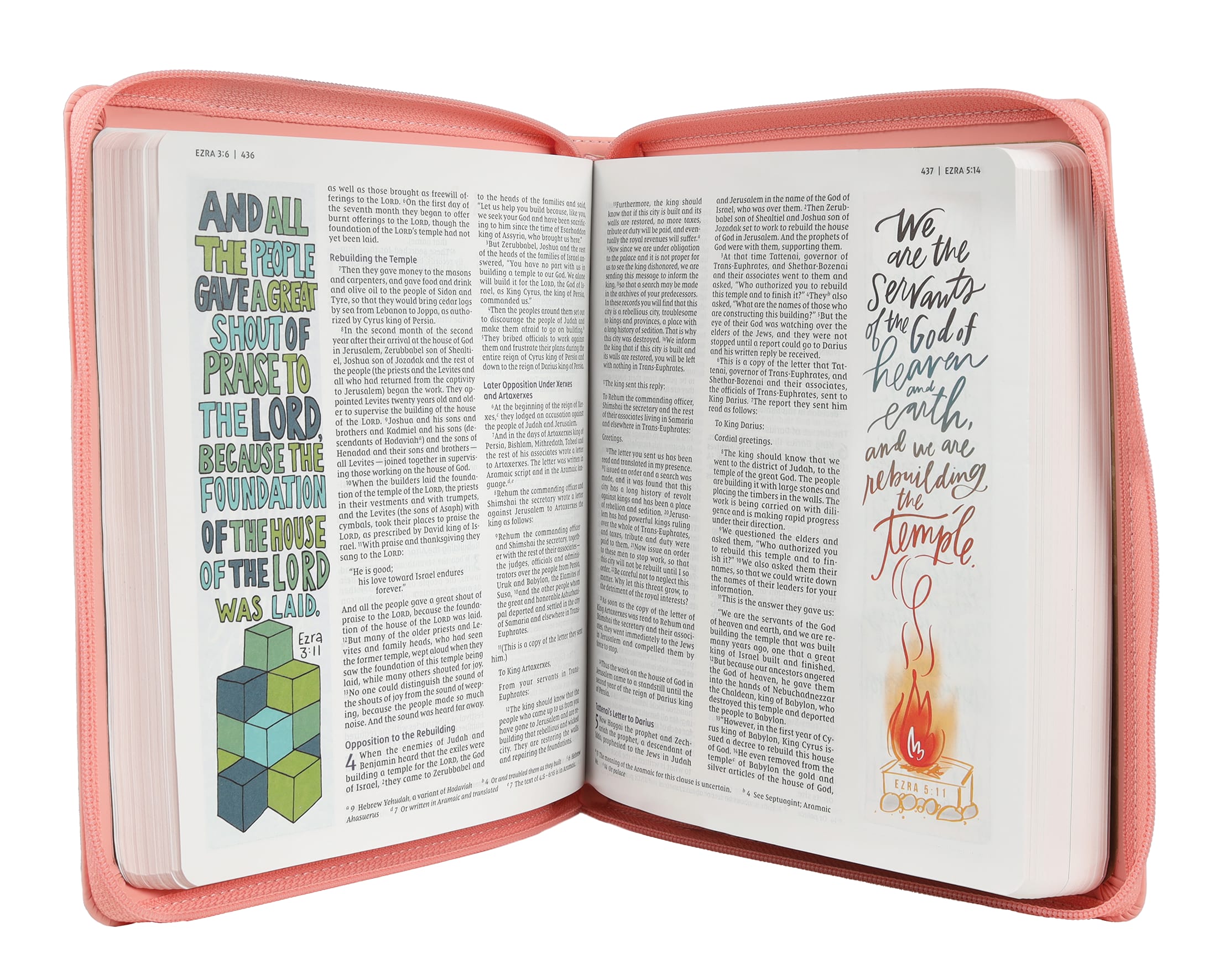 NIV Beautiful Word Bible For Girls Zippered Pink (Red Letter Edition)