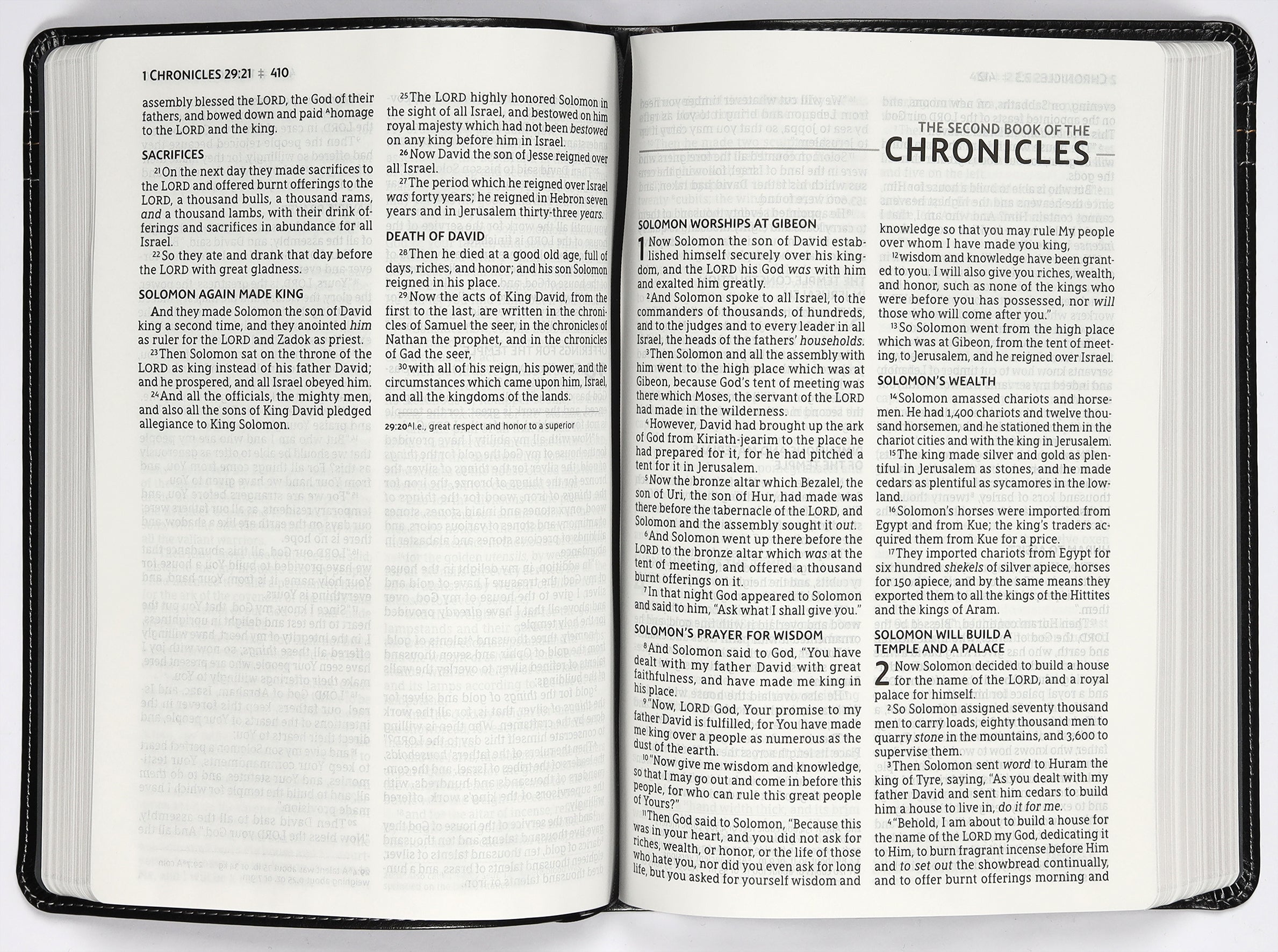 NASB 2020 Thinline Bible Large Print Black (Red Letter Edition)