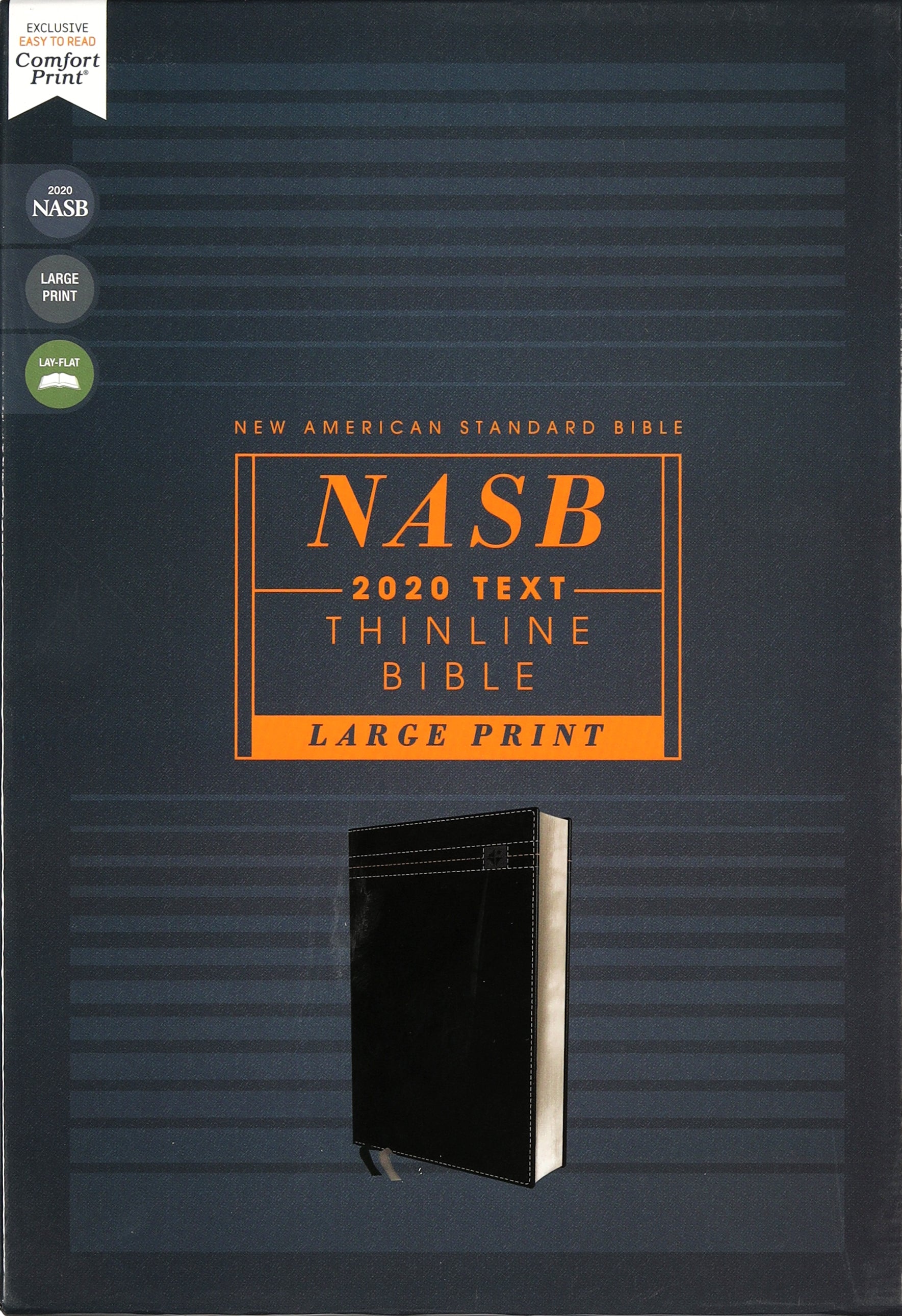 NASB 2020 Thinline Bible Large Print Black (Red Letter Edition)