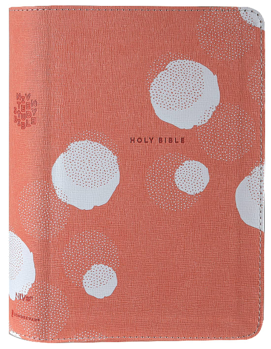 NIV Teen Study Bible Compact Peach Comfort Print
