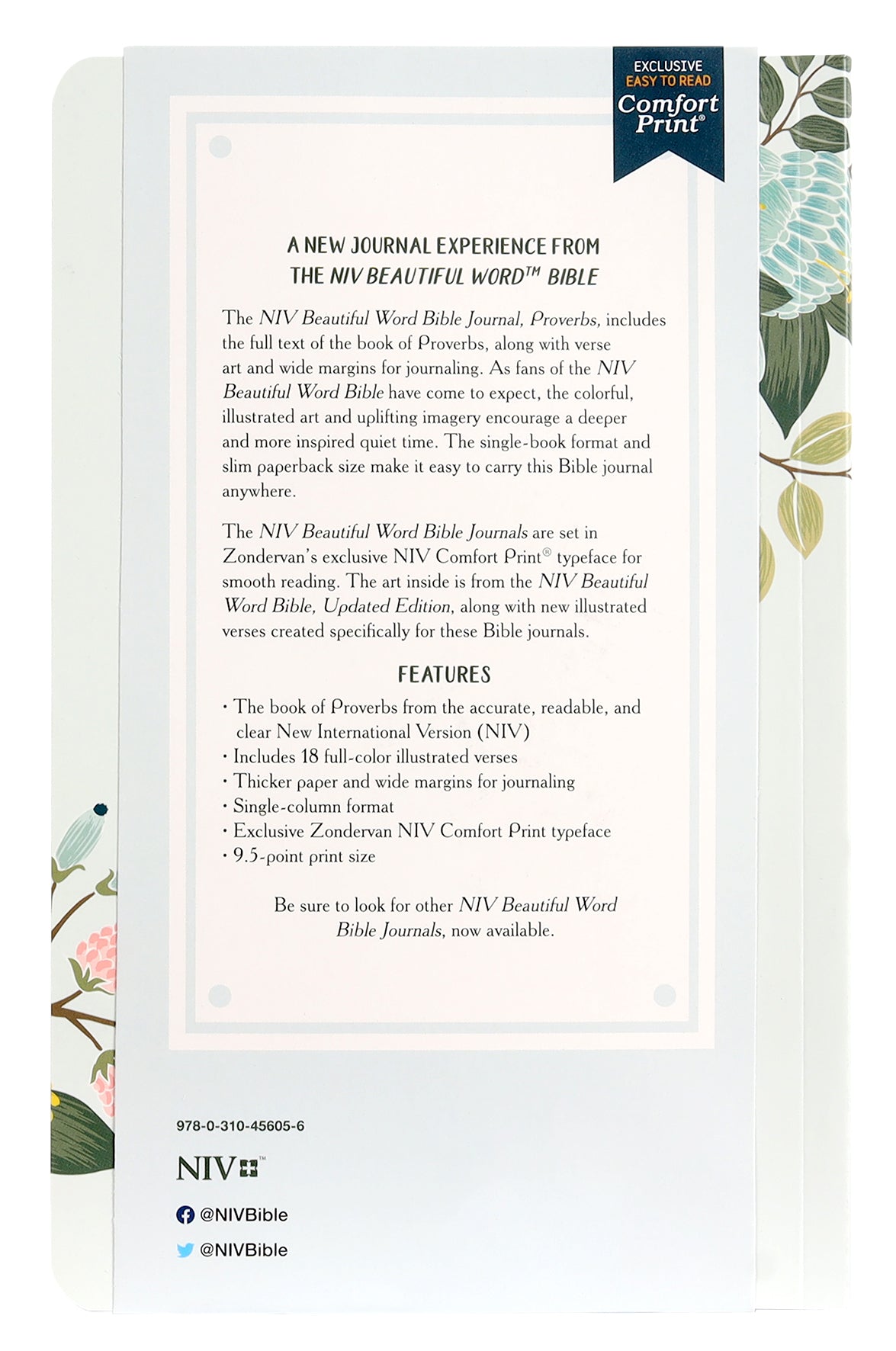 NIV Beautiful Word Bible Journal Proverbs