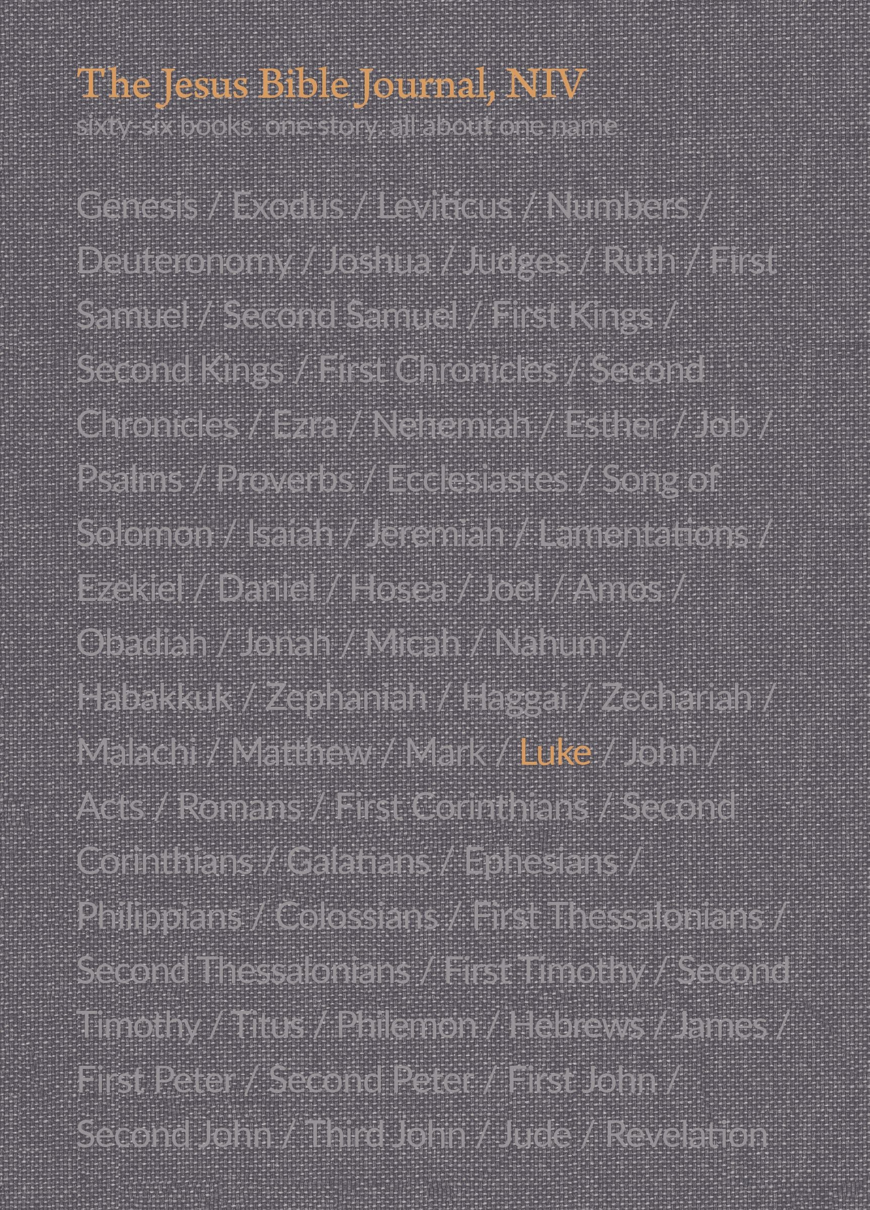 NIV Jesus Bible Journal Luke
