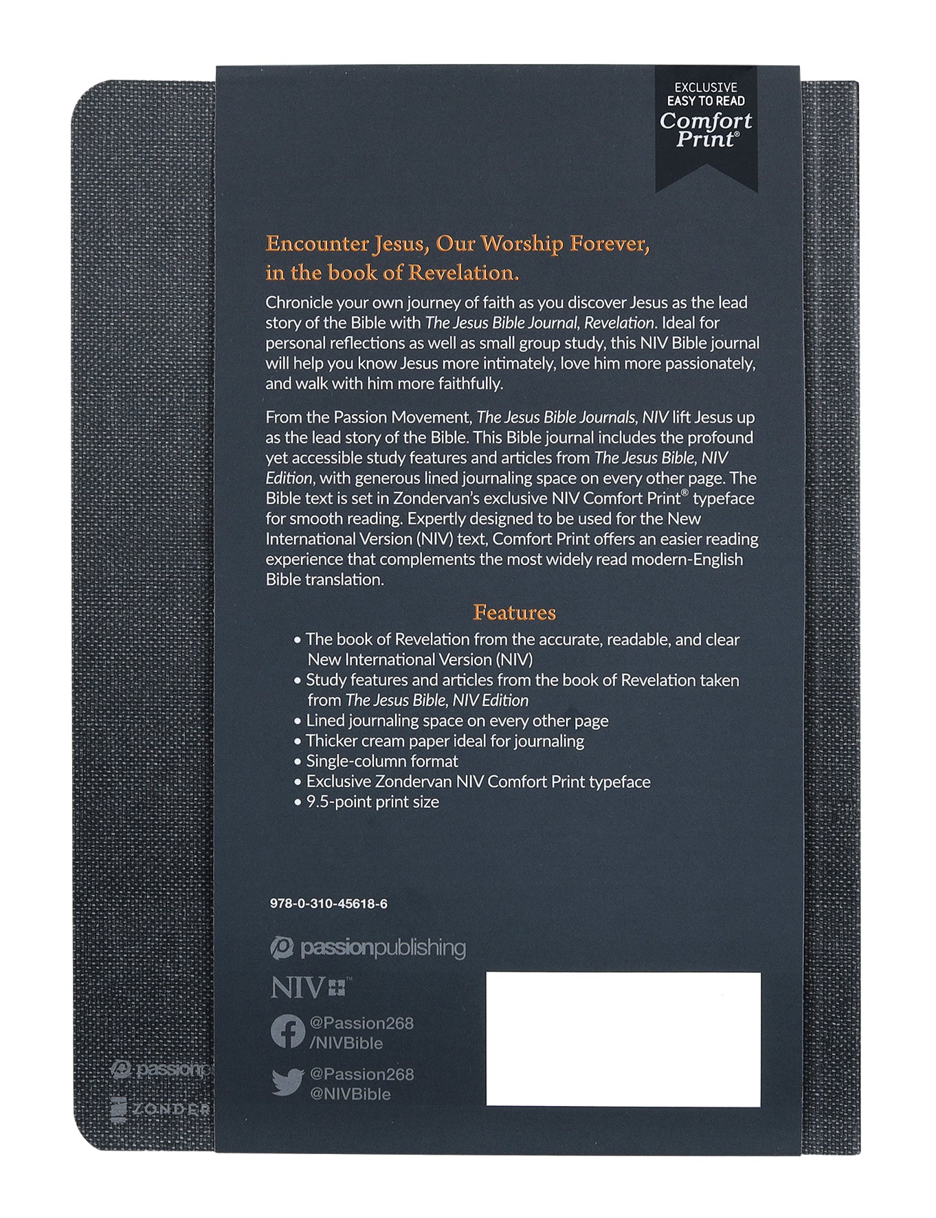 NIV Jesus Bible Journal Revelation