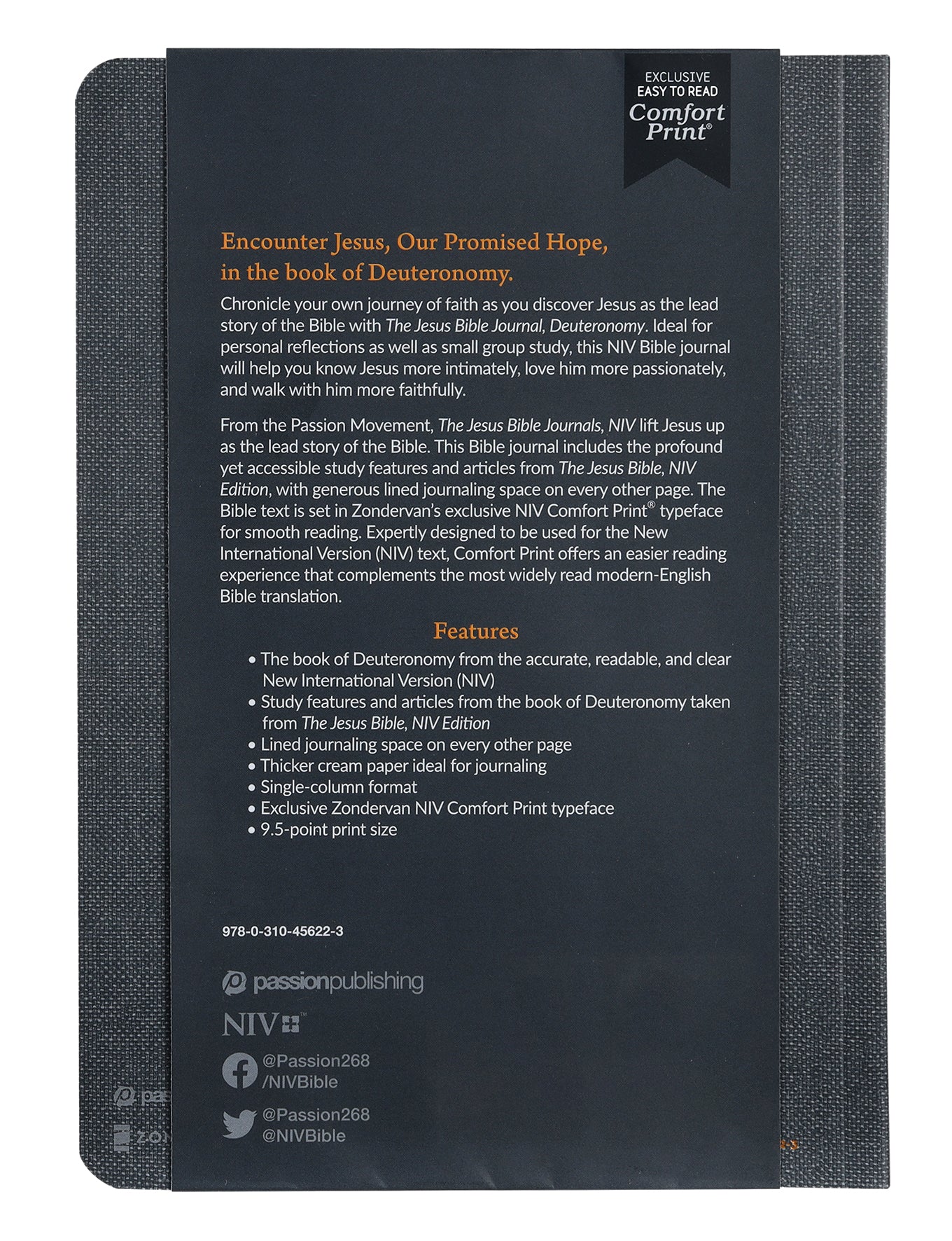 NIV Jesus Bible Journal Deuteronomy