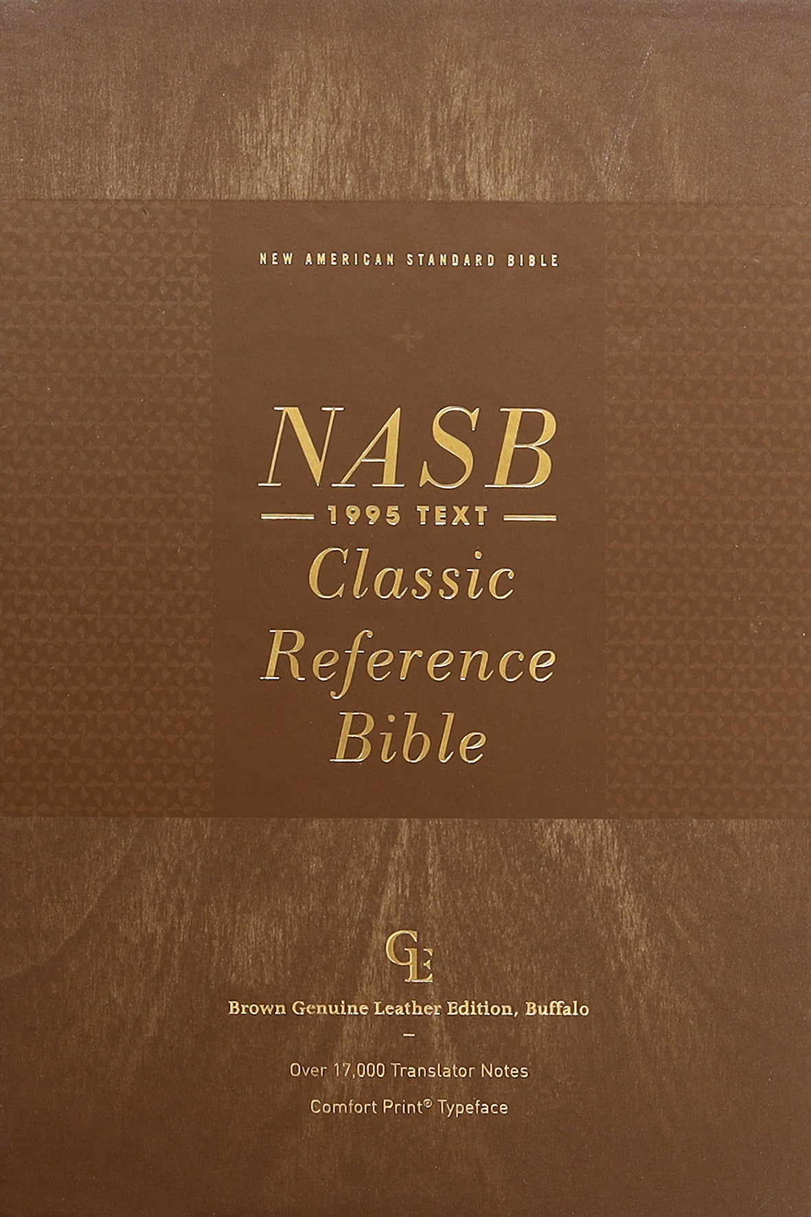NASB Classic Reference Bible Brown 1995 Text (Red Letter Edition)