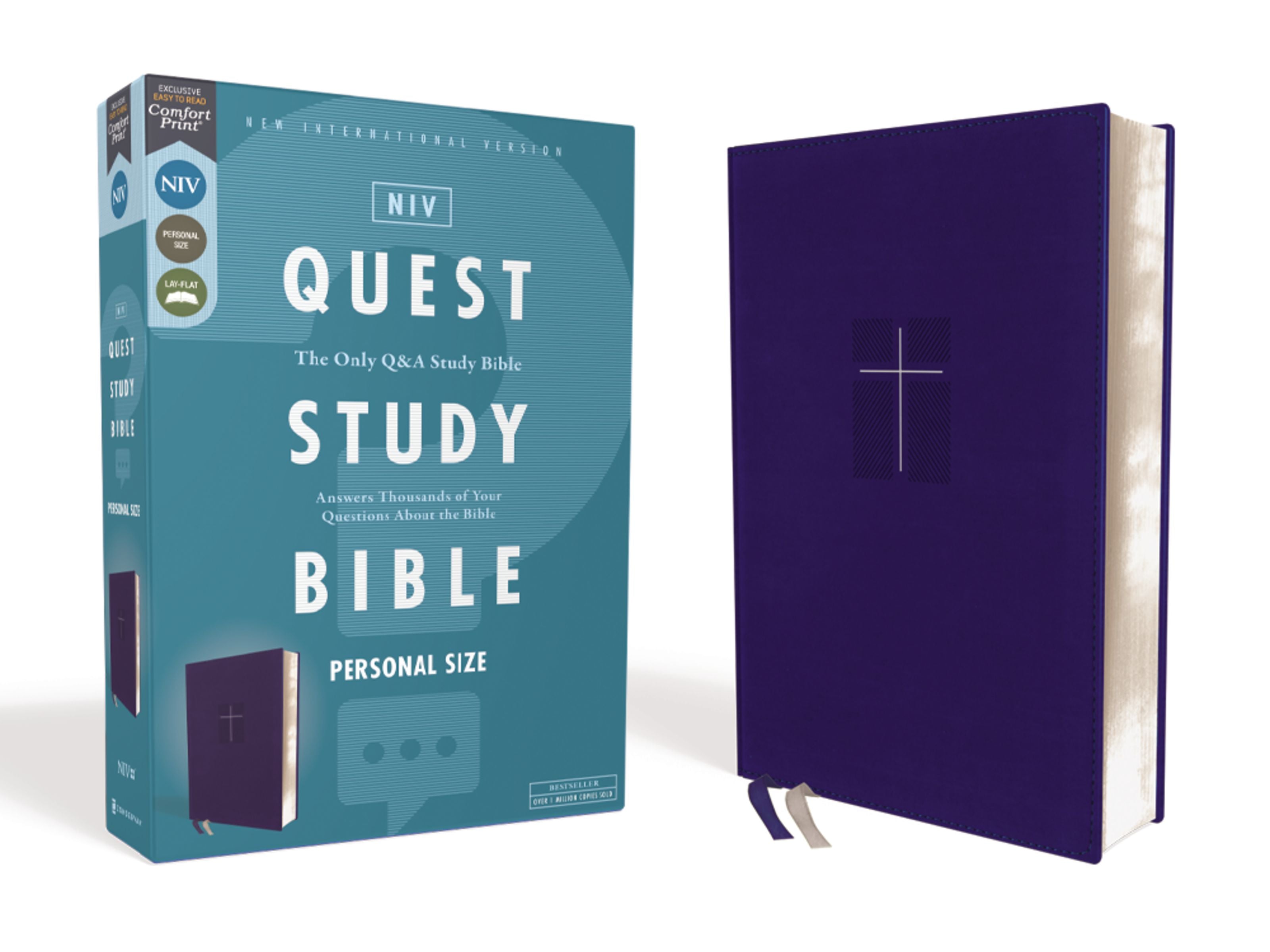 NIV Quest Study Bible Personal Size Blue