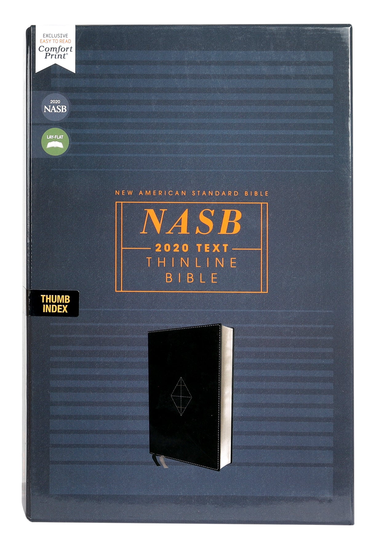 NASB 2020 Thinline Bible Black Thumb-Indexed (Red Letter Editin)