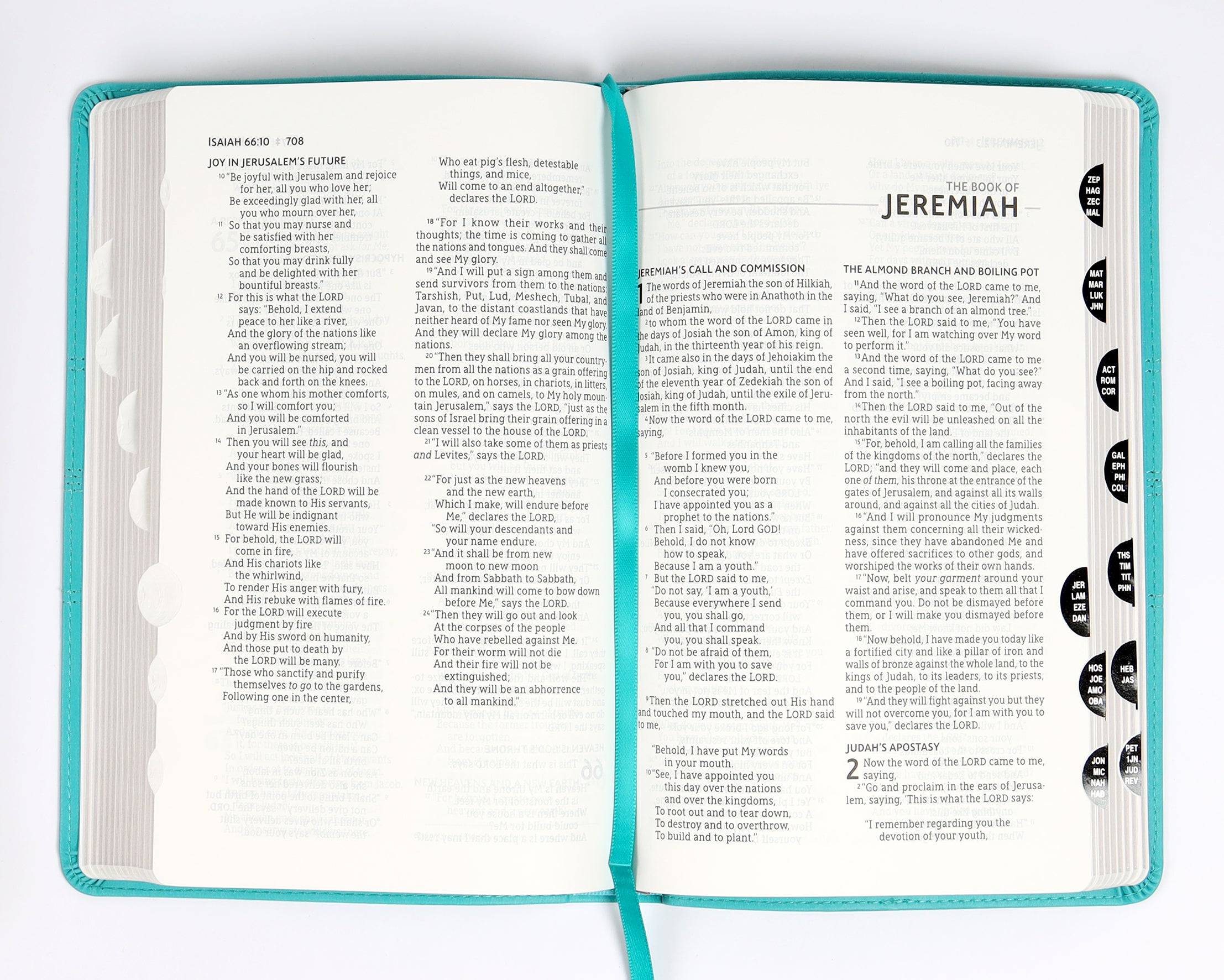 NASB 2020 Thinline Bible Teal Thumb-Indexed (Red Letter Edition)
