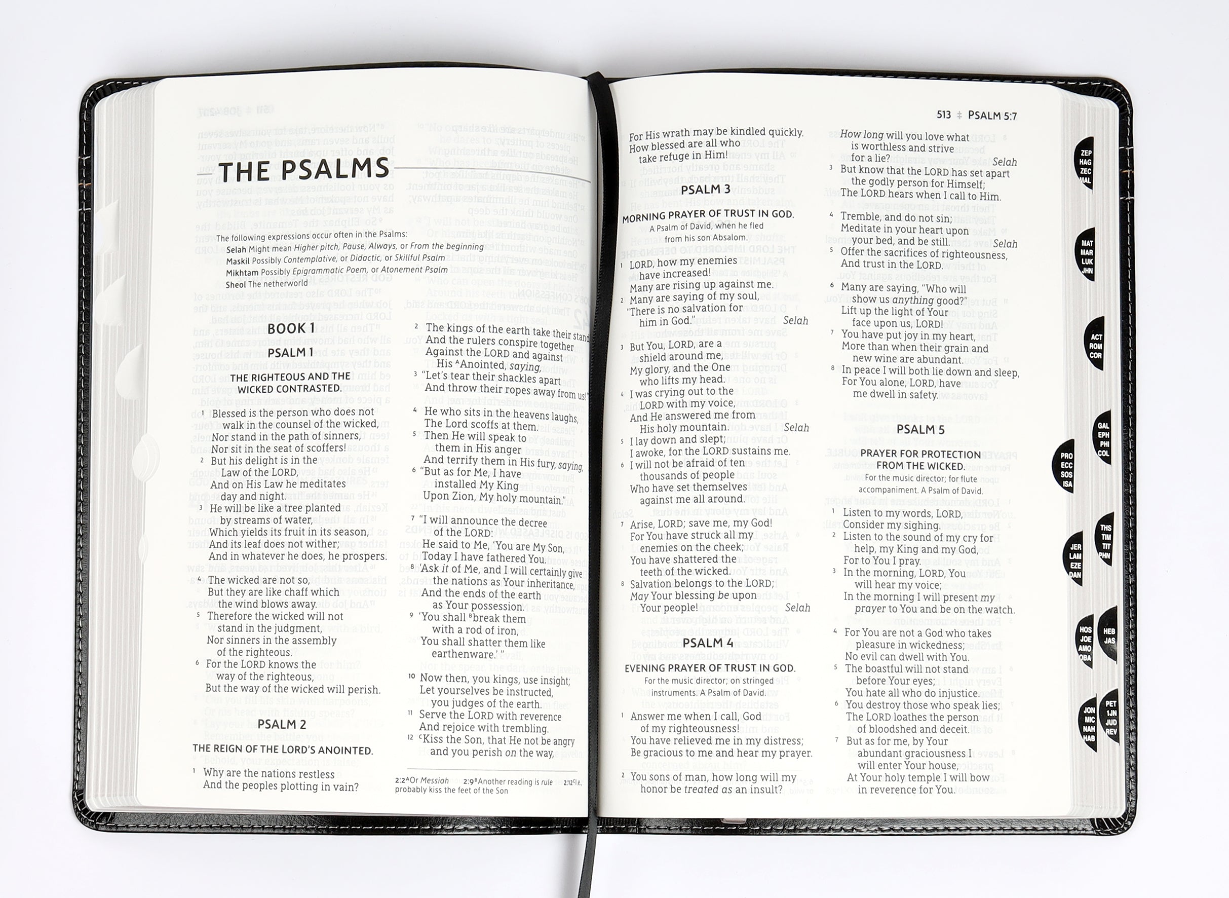 NASB 2020 Thinline Bible Large Print Black Thumb-Indexed (Red Letter Edition)