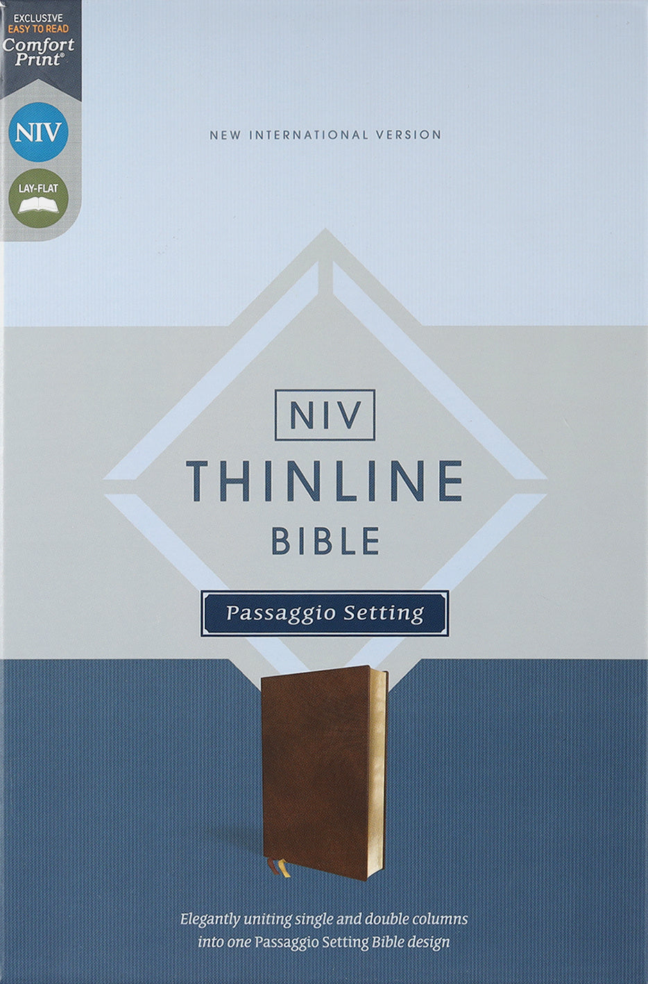 NIV Thinline Bible Passaggio Setting Brown (Red Letter Edition)