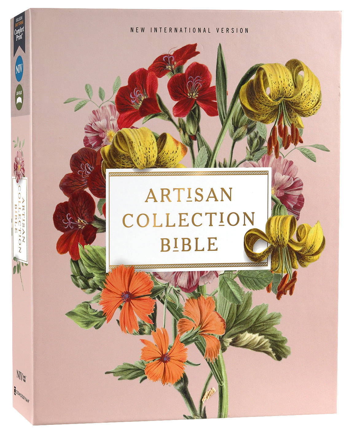 NIV Artisan Collection Bible Blush Floral (Red Letter Edition)