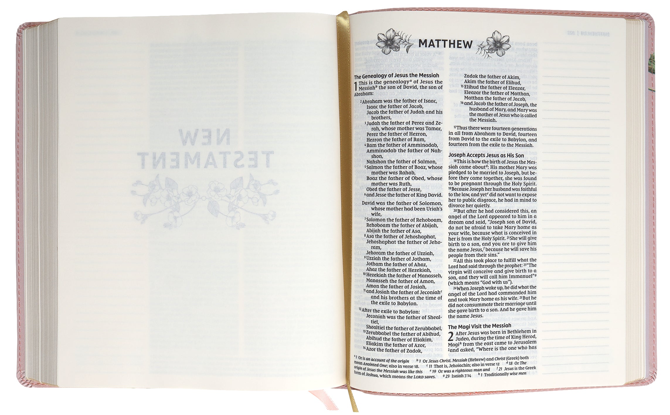 NIV Artisan Collection Bible Blush Floral (Red Letter Edition)