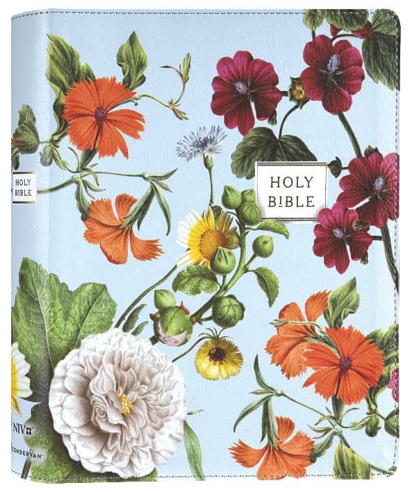 NIV Artisan Collection Bible Blue Floral (Red Letter Edition)