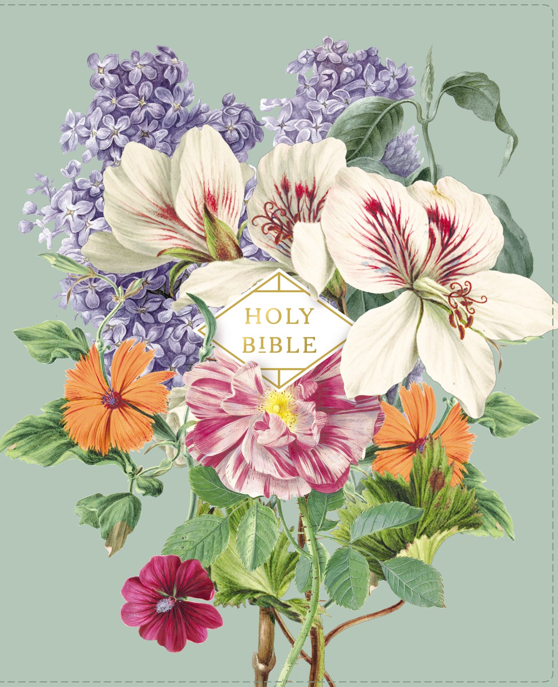 NASB Artisan Collection Bible Sage Floral 1995 Text (Red Letter Edition)