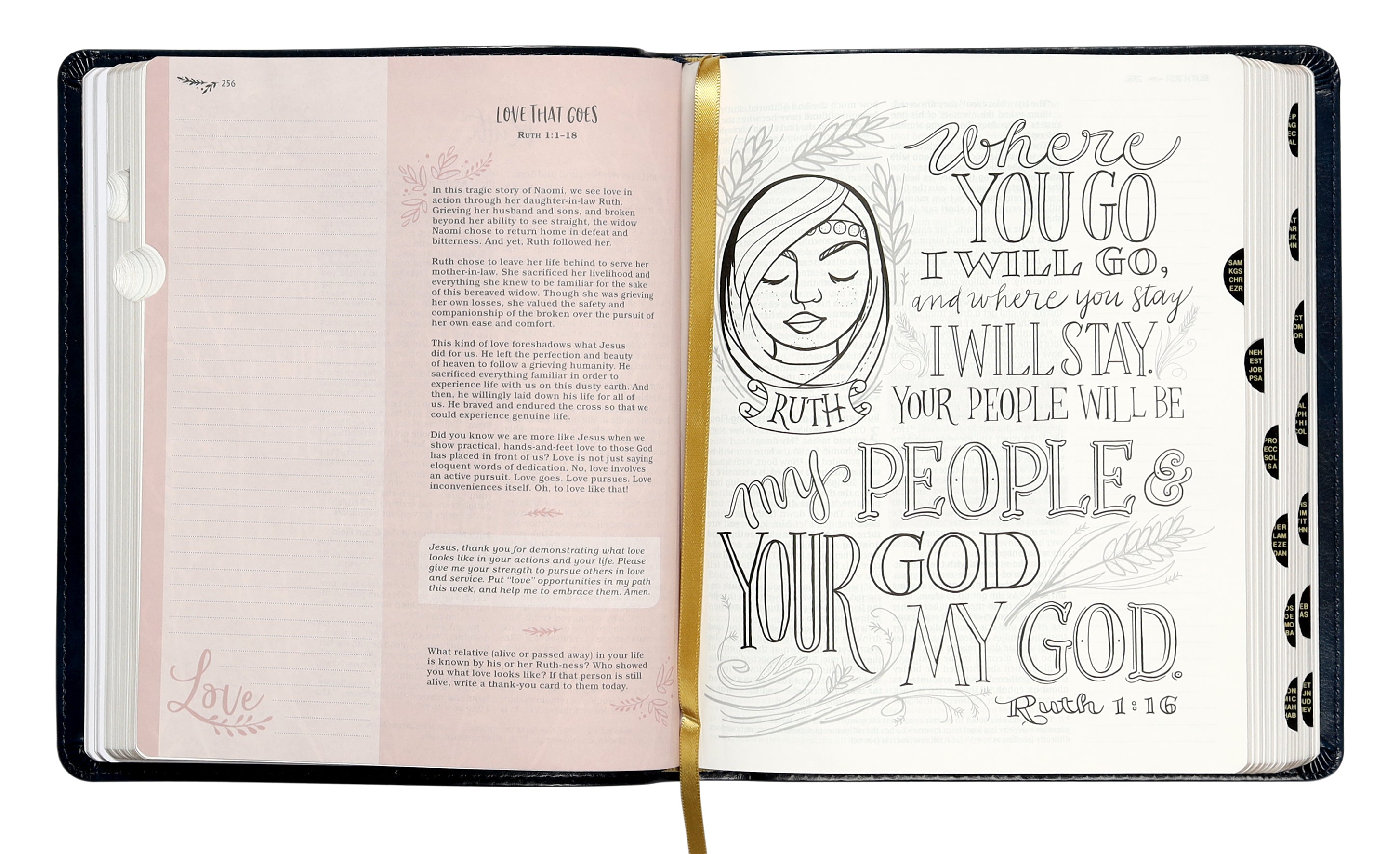 NIV Radiant Virtues Bible a Beautiful Word Collection Navy Thumb Indexed (Red Letter Edition)